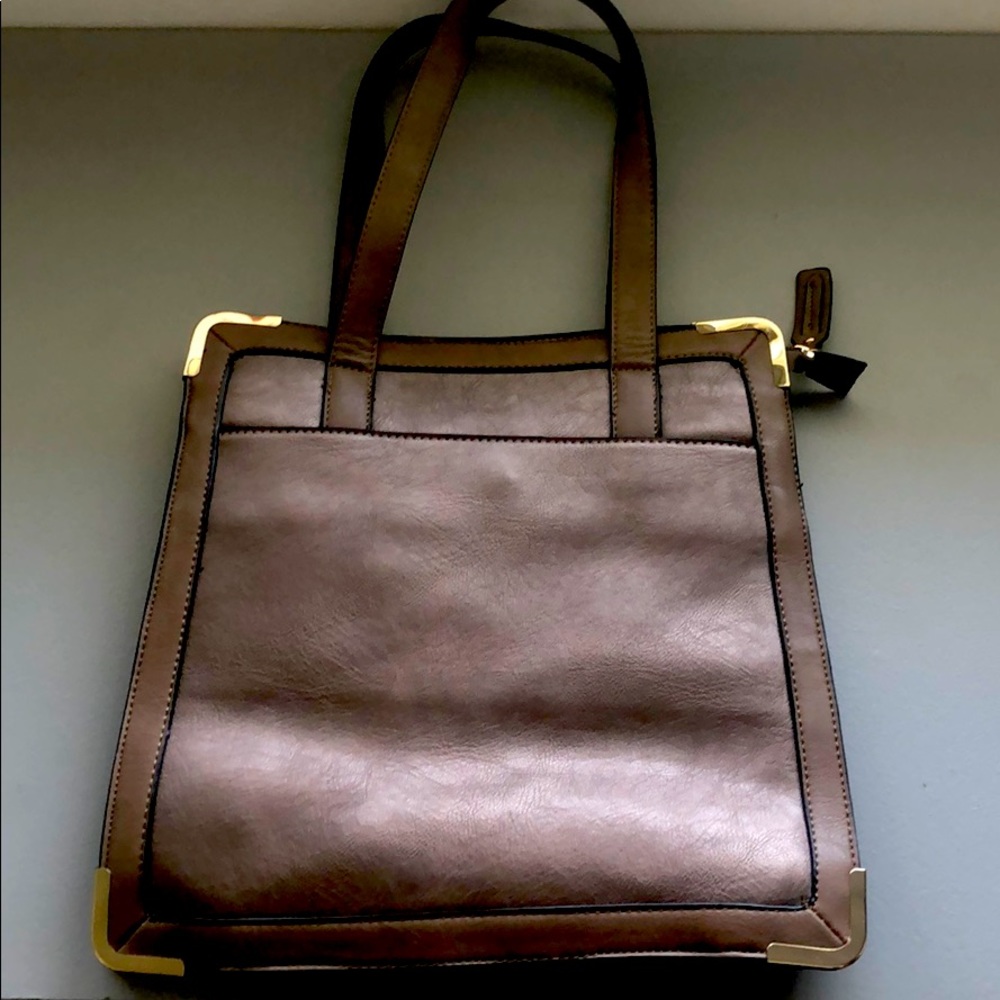 Brown leather purse
